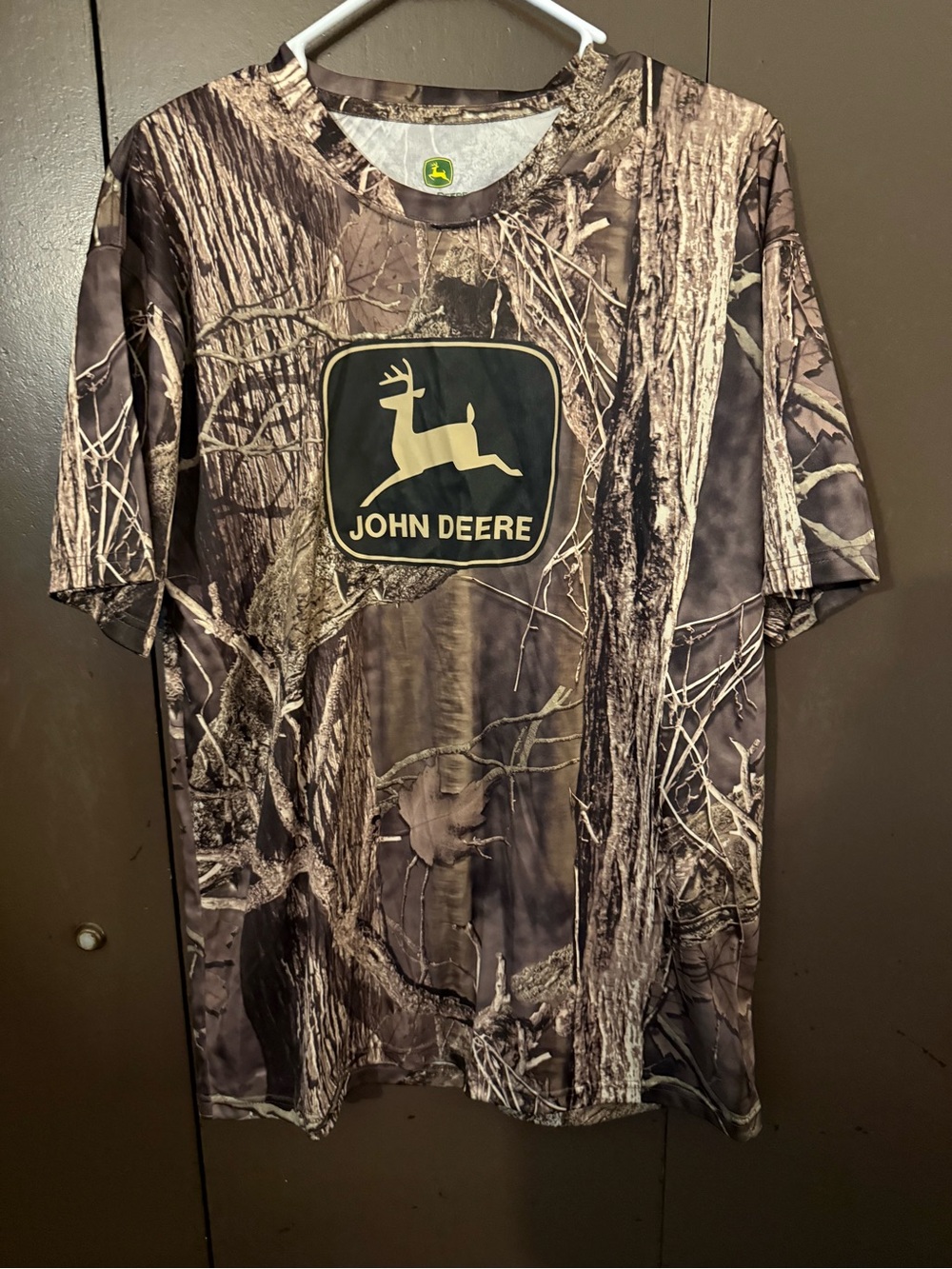 John Deere Brown & Green Camo Short-Sleeve Logo Tee